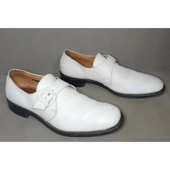 Allen Edmonds Ostendo Shoes Miami Size 12 AA White Cushion Heel USA